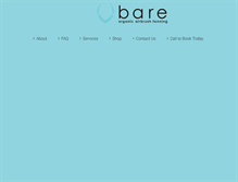 Tablet Screenshot of bareorganictan.com